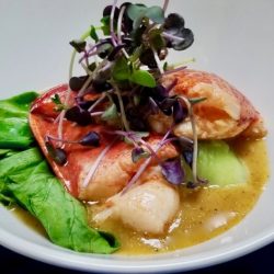 Small plate lobster coconut curry
